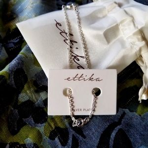 Ettika silver plated bracelet